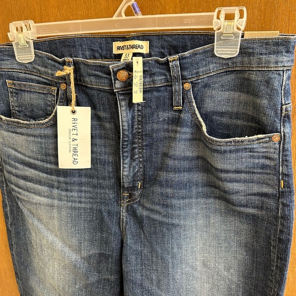 NWT Rivet & Thread Madewell 11 inch High Rise Skinny Jean - Picture 2 of 5